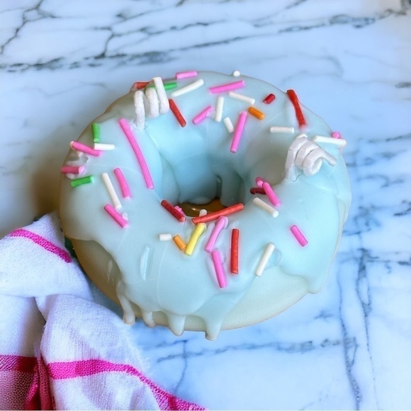 Other - ⚠️SALE Candle // Handmade Blue Glaze Donut Shaped Soy Wax Candle SEND OFFERS
